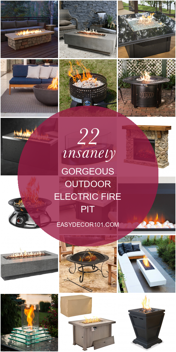 22 Insanely Outdoor Electric Fire Pit Home Decoration and
